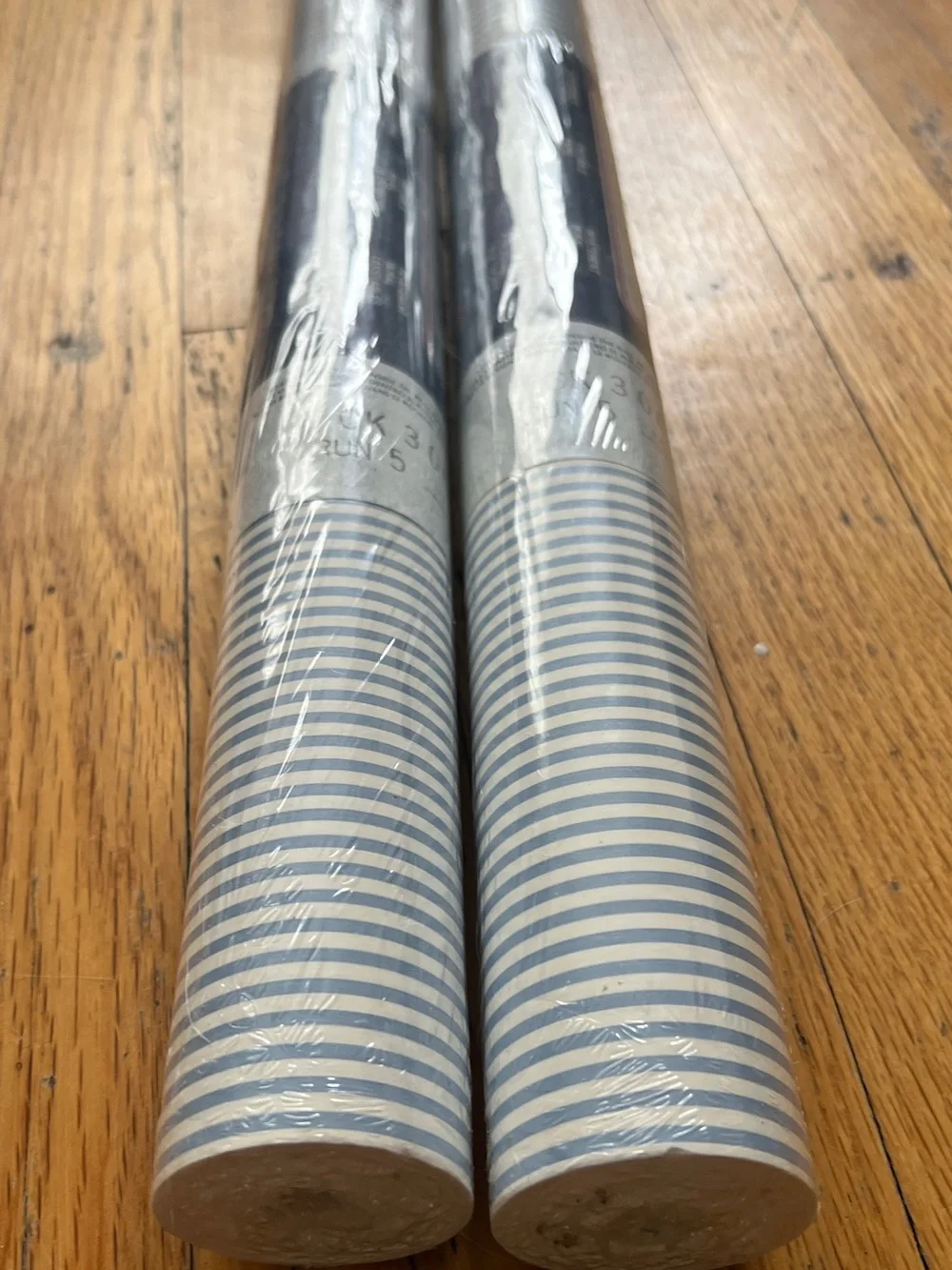 C&A Wallcoverings Blue Striped Wallpaper Roll